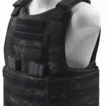 BALCS Cumber Body Armor Carrier Multicam Black left side angle mags