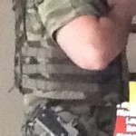 AR500 plate Carrier woodland cumber right side