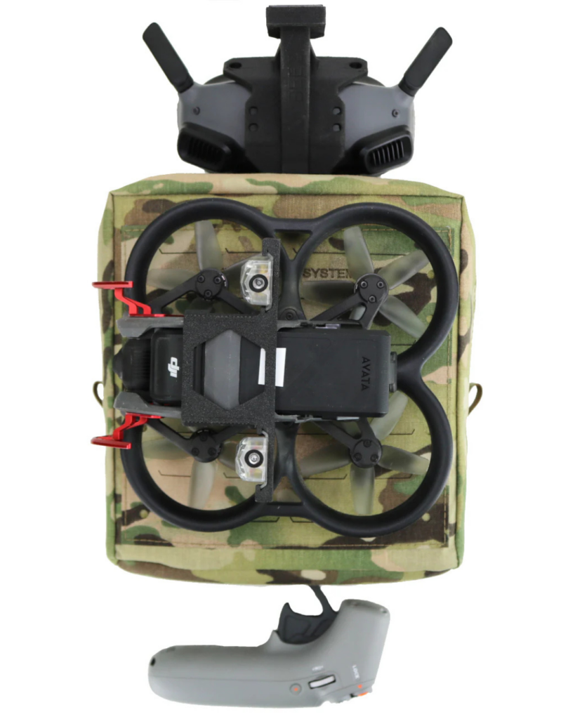 FPV Drone Secured in Pouch